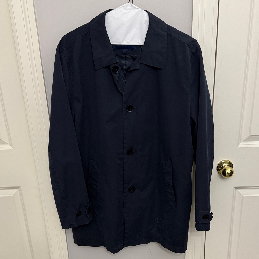 Cole Haan Navy Trench Coat